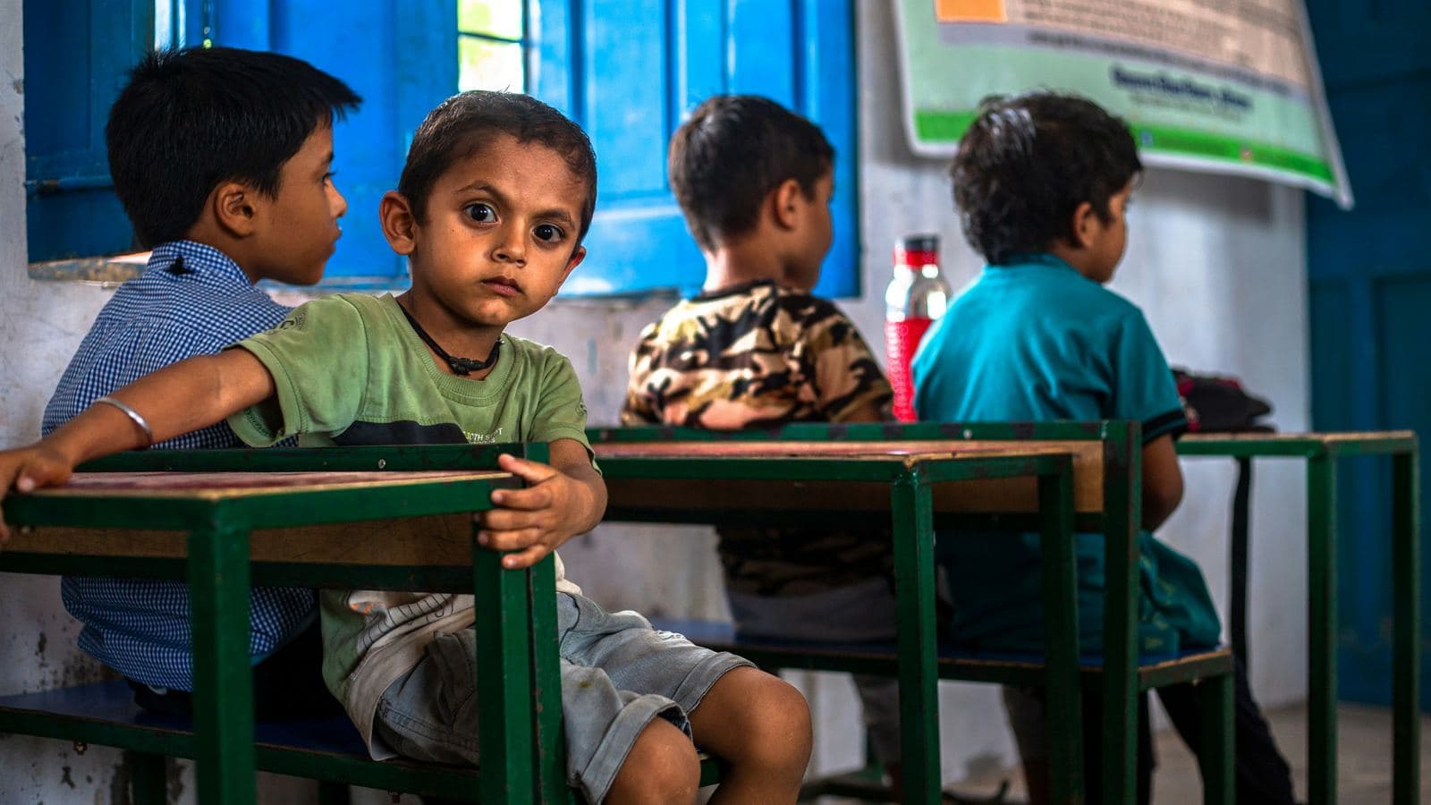 Students at classroom desks